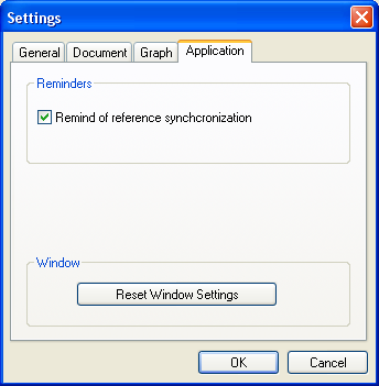 Application settings